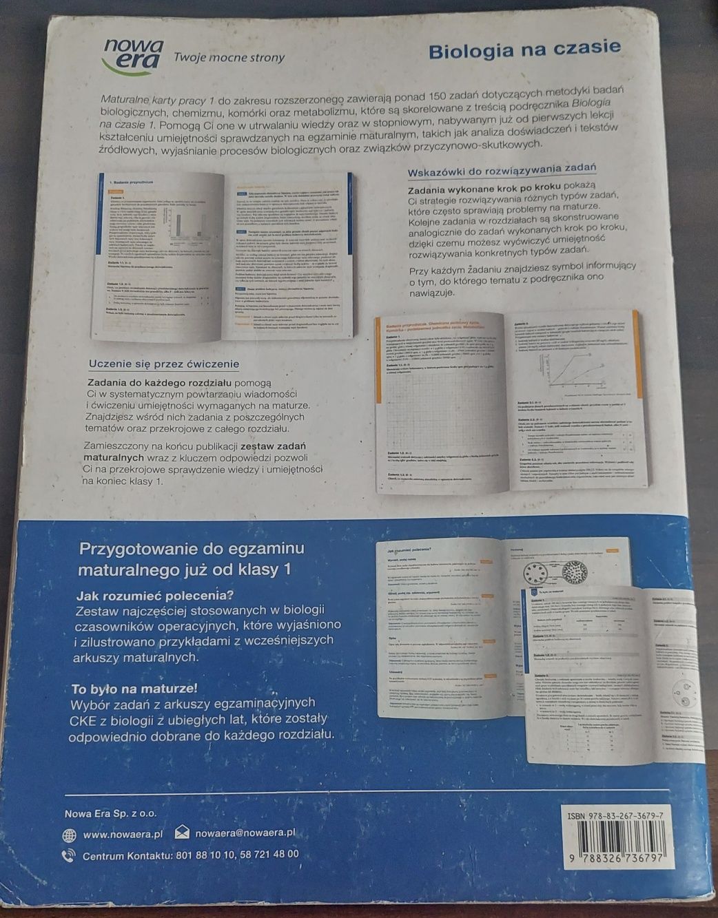 Biologia na czasie 1 maturalne karty pracy