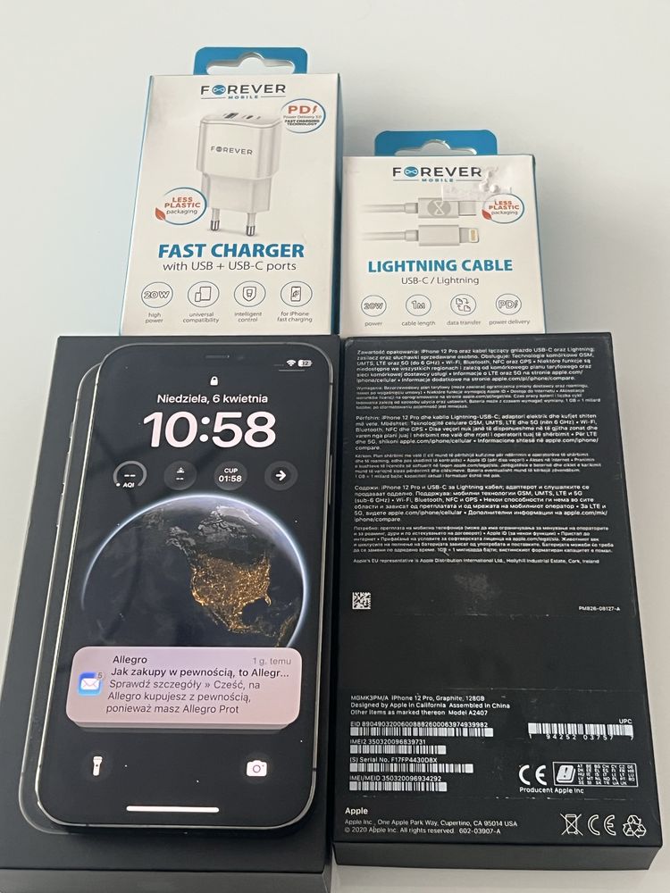 Iphon 12 pro 128 zGb jak nowy