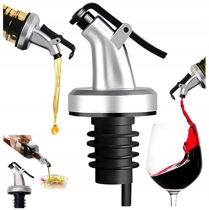 Nalewak barmański dozownik lejek korek zatyczka butelek alkoholu oliwy