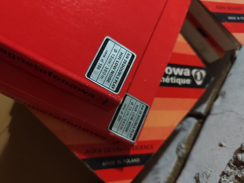 Taśmy magnetofonowe szpule