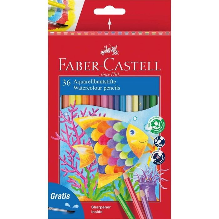 Kredki akwarelowe 36 kolorów FABER CASTELL Faber Castell blister,