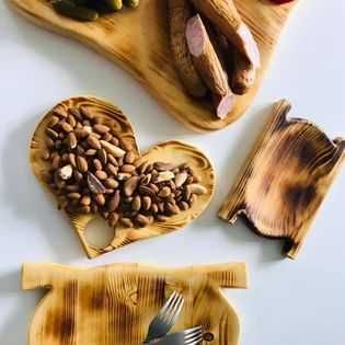 KORYTA z drewna mini korytka TACE drewniane pod boksy cateringowe LUX