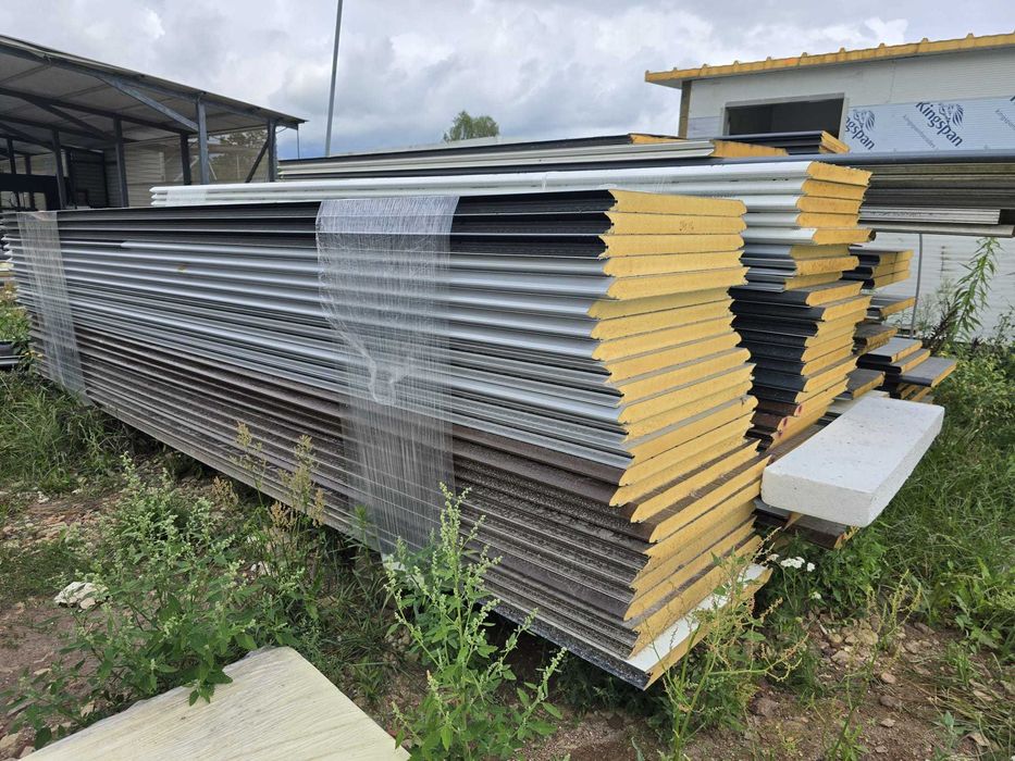 płyty warstwowe 40mm II gat NOWE / panel bramowy