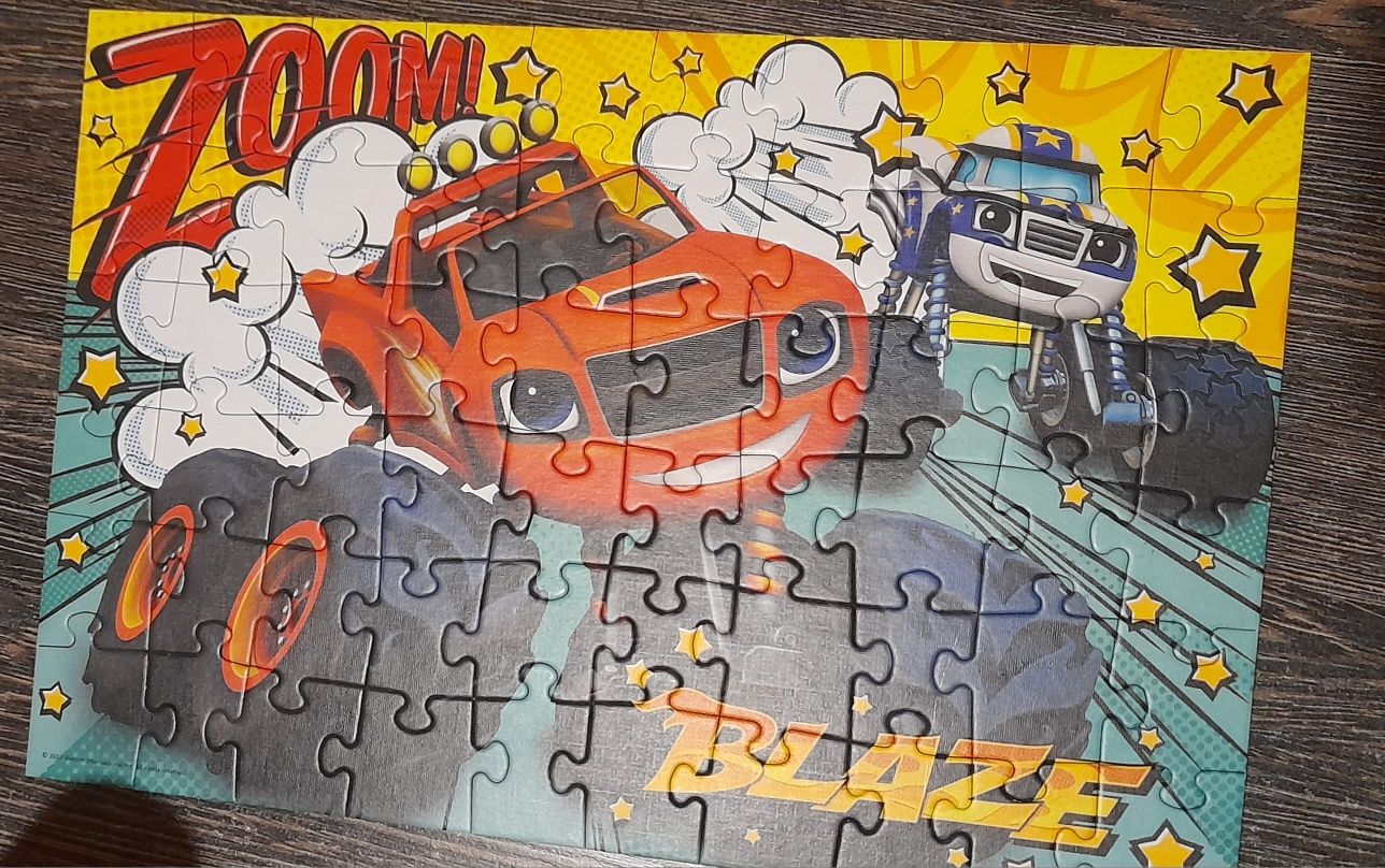 Puzzle 60 Blaze Tom&Jerry Power Rangers