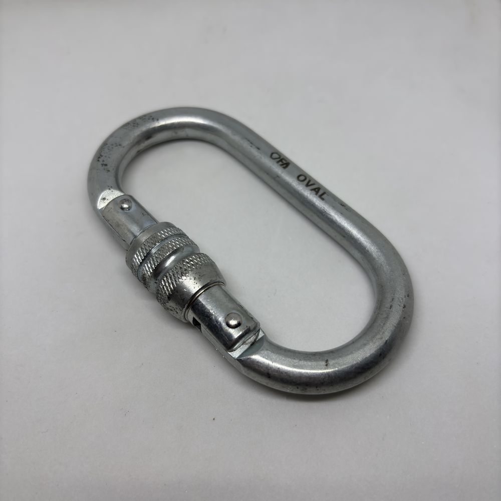 Карабін сталевий First Ascent Oval 23kN KeyLock (FA 8003)