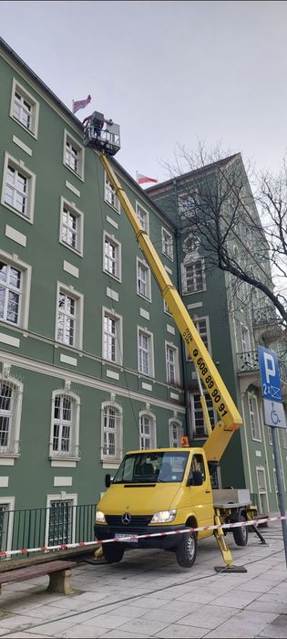Podnośniki koszowe WYNAJEM, cięcie drzew, usługi dekarskie