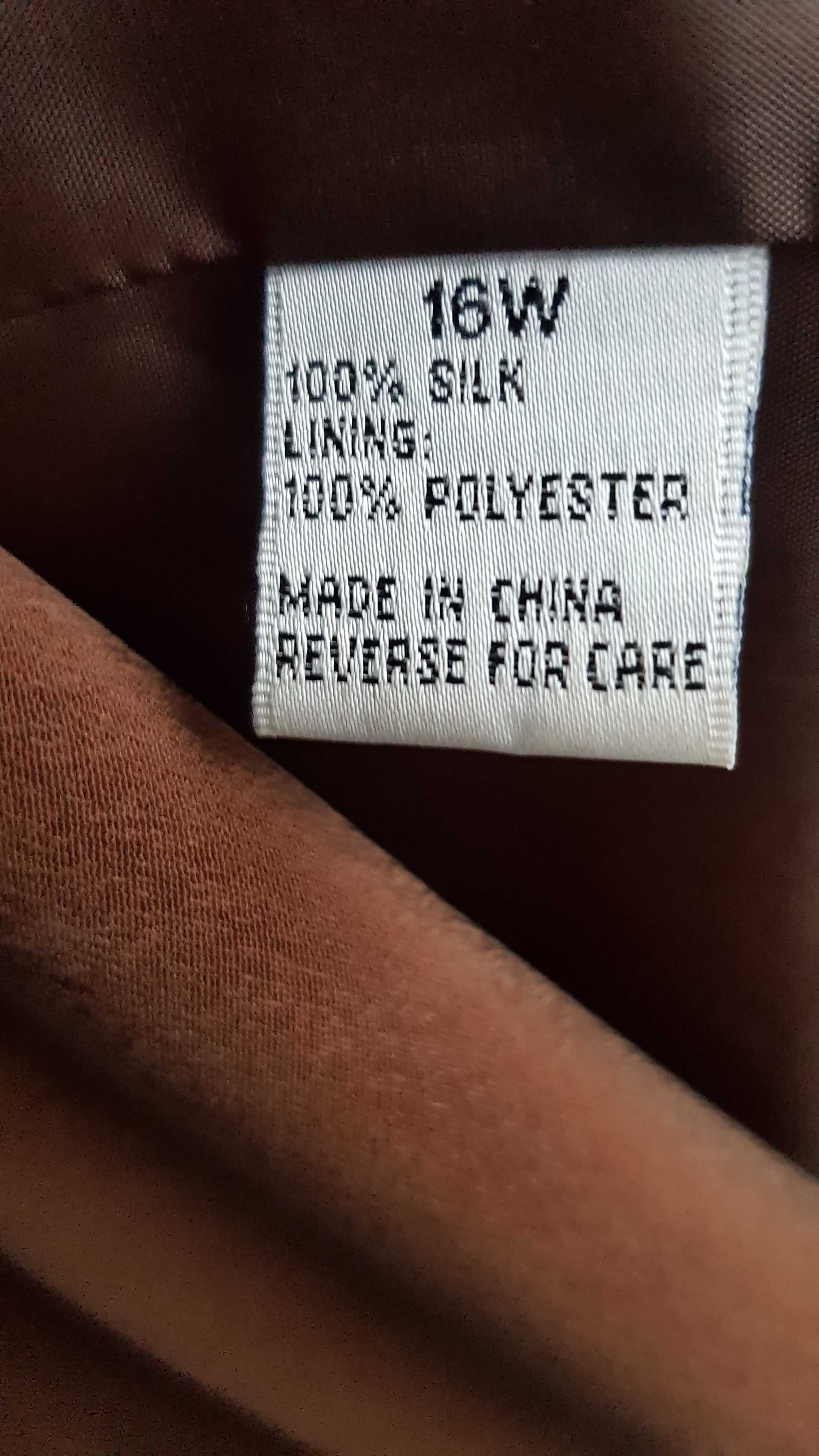 Jedwabna marynarka vintage / retro, oversize, XXL