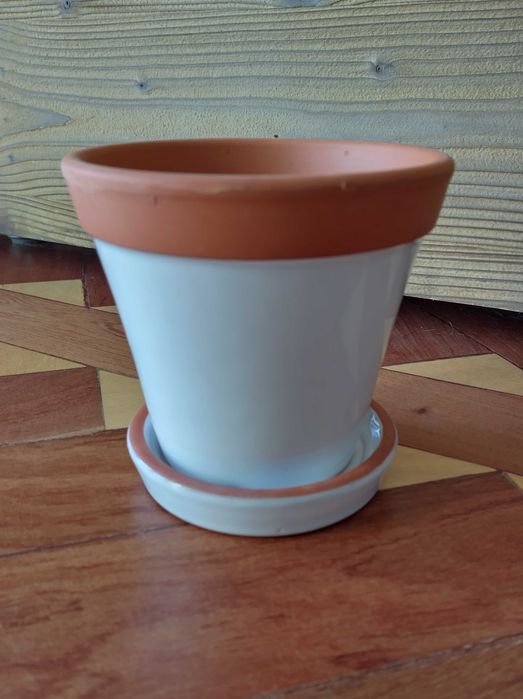 Vaso Branco de cerâmica