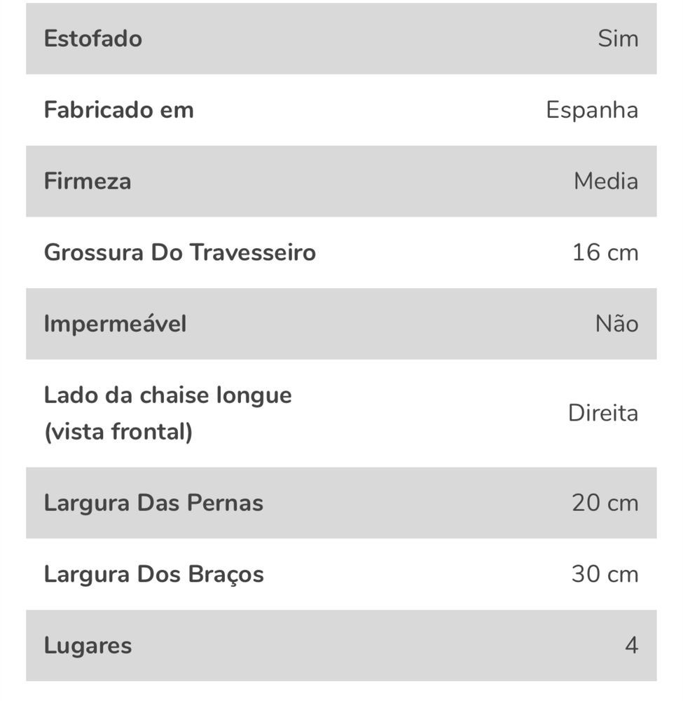 Vendo sofa com chase longue