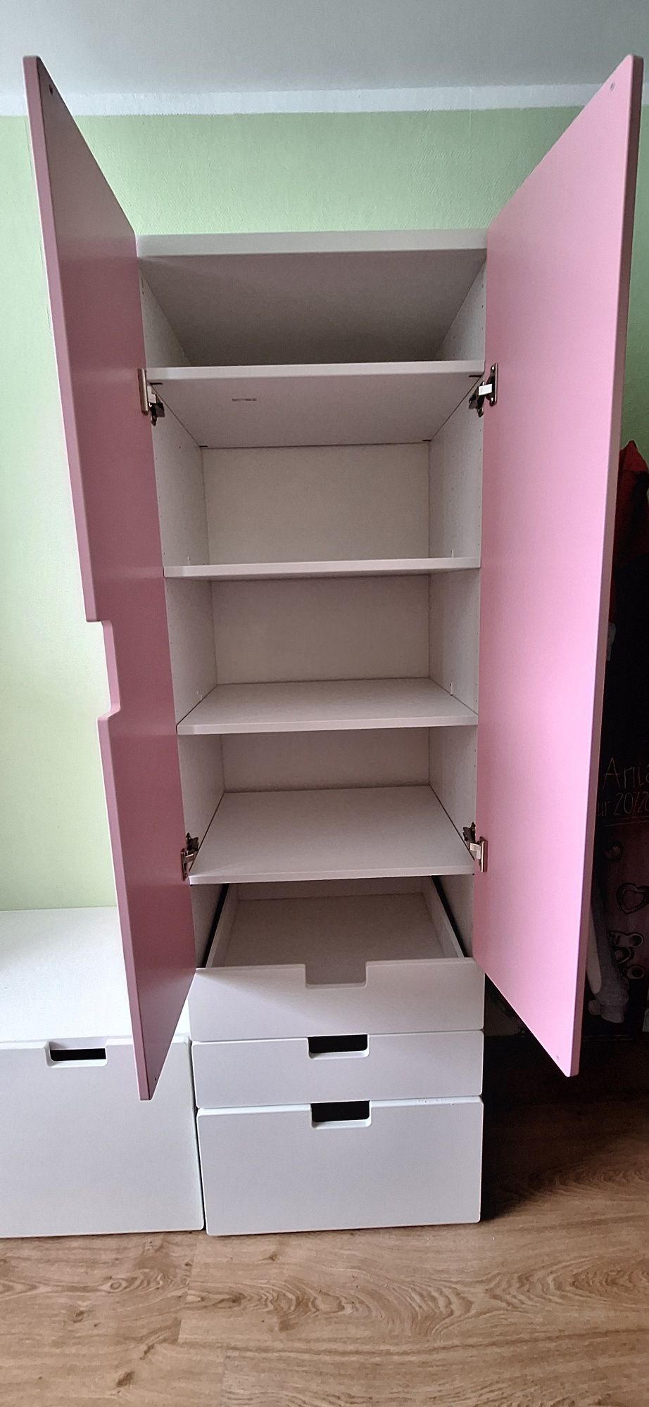 Szafa Ikea Stuva różowa lub biała