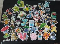 Стікерпаки наклейки аніме Demon slayer, Pokemon, jjk, Naruto
