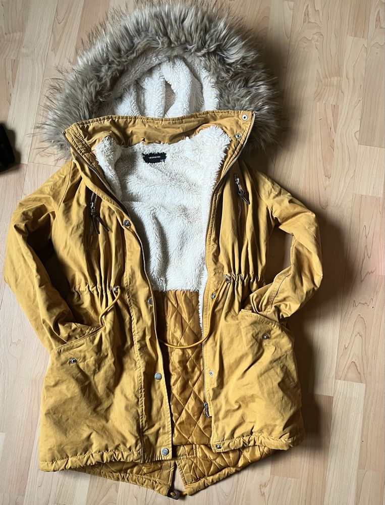 Parka Reservd rozmiar 36 kolor Musztardowy