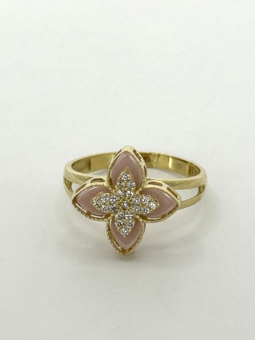 Złoty pierścionek rozmiar 17