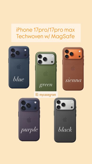 Apple Capas TechWoven MagSafe 17pro/17pro max