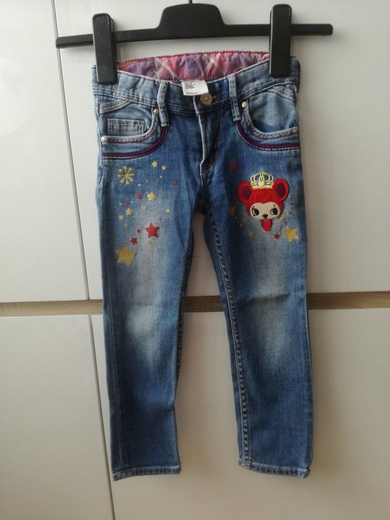 Spodnie jeansowe h&m roz 104