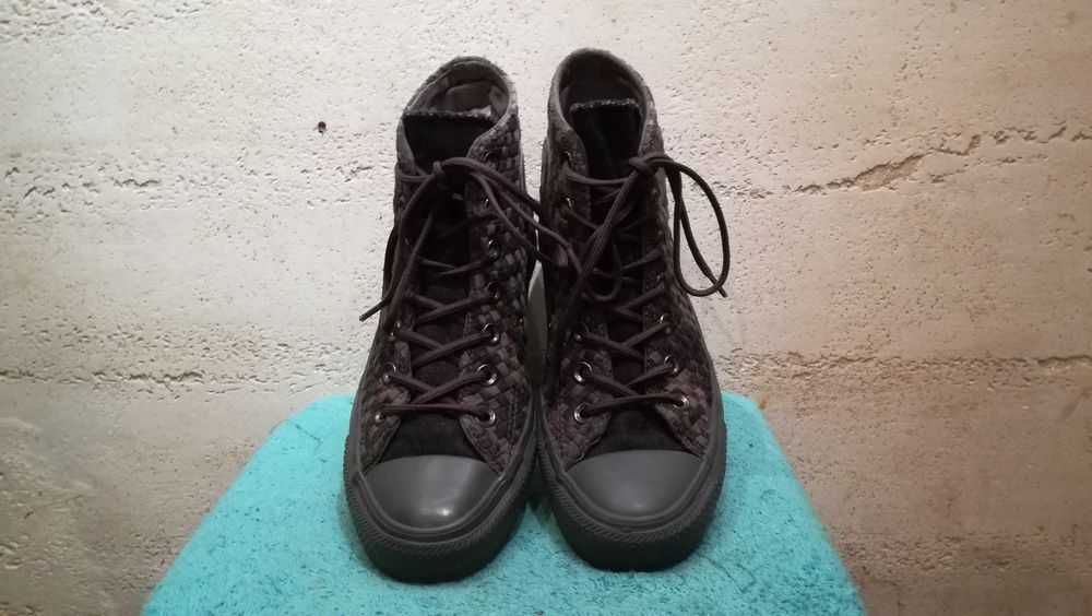 Trampki CONVERSE CT All Star BLACK GREY WEAVE HI TOP Trainers r.37 bdb
