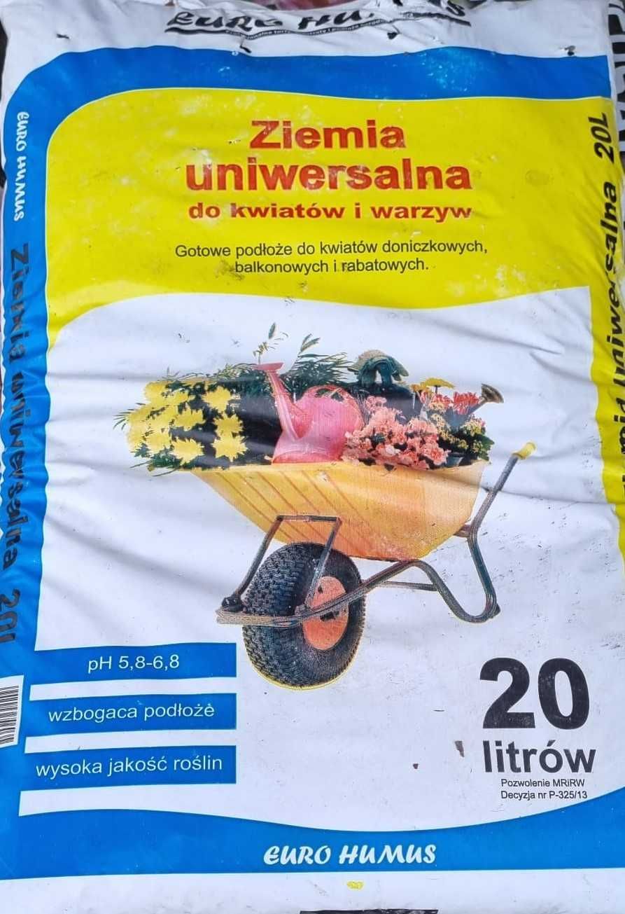 Ziemia Ogrodowa/Uniwersalna 50 lub 20 LITROW WOREK