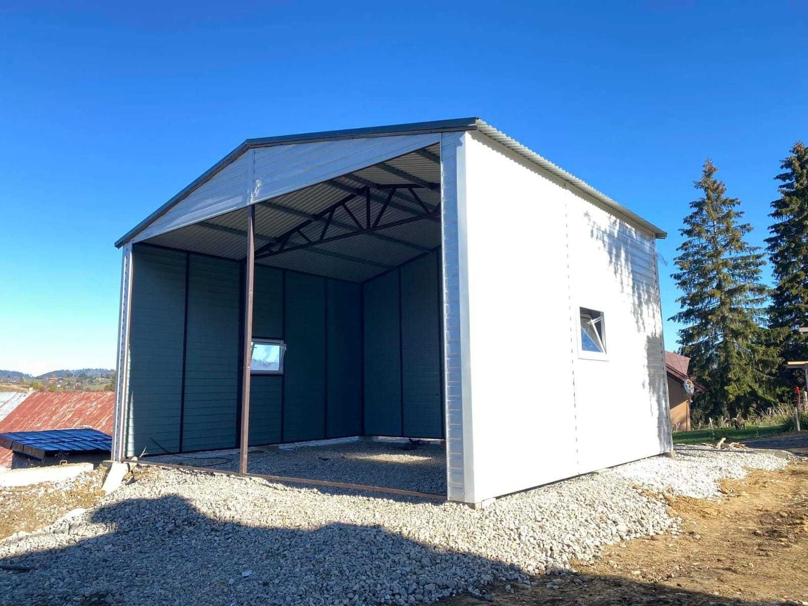Garaż blaszany 6x8 Magazyn Warsztat Wiata Producent Garaż blaszak 6x7