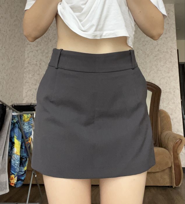 жіноча спідниця-шорти сірого кольору, reserved; весна/осінь/зима