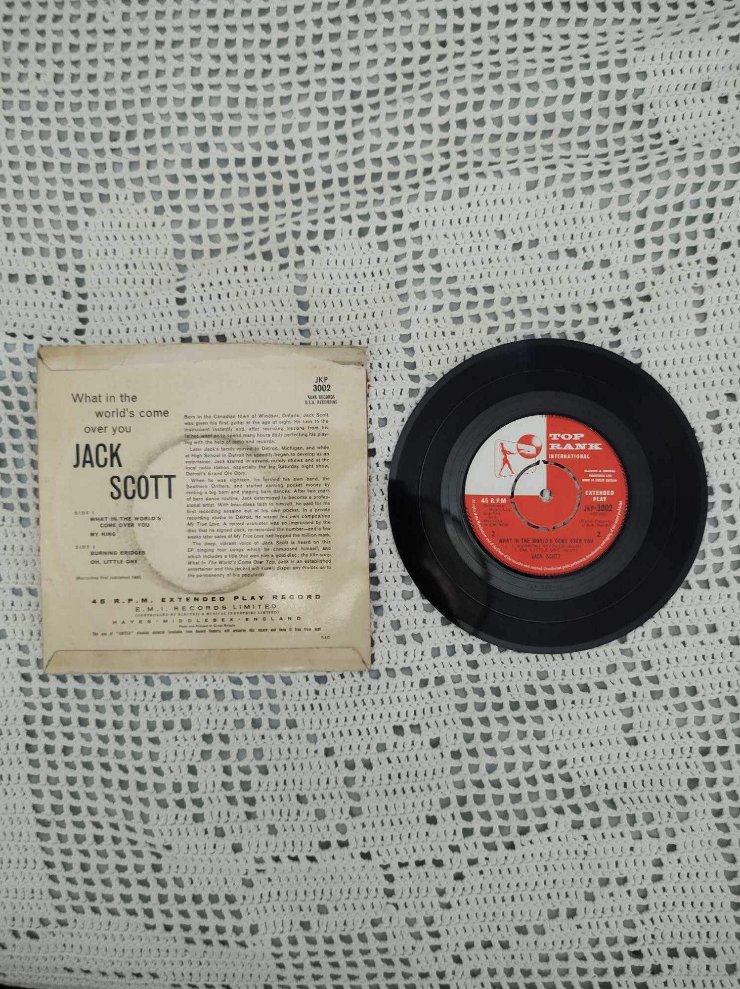 Jack Scott "What in the world comes over you" Vinil