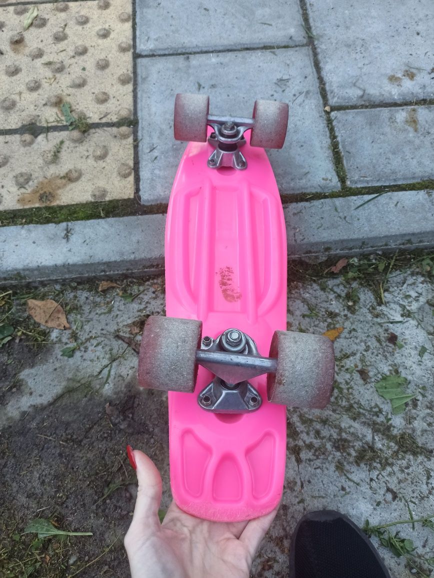 Скейт рожевий  пенніборд