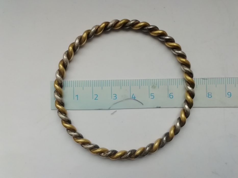 Bransoleta lecznicza , przeciw reumatyczne , srebrno miedziana