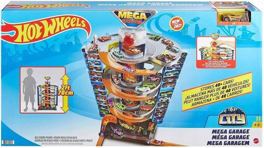 Hot Wheels City Zestaw Zakręcony Megagaraż, Mattel