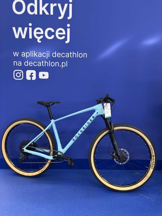 Rower górski MTB XC Rockrider Race 740 karbonowa rama,  gwarancja