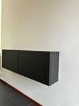 Estante c/portas, preto - IKEA