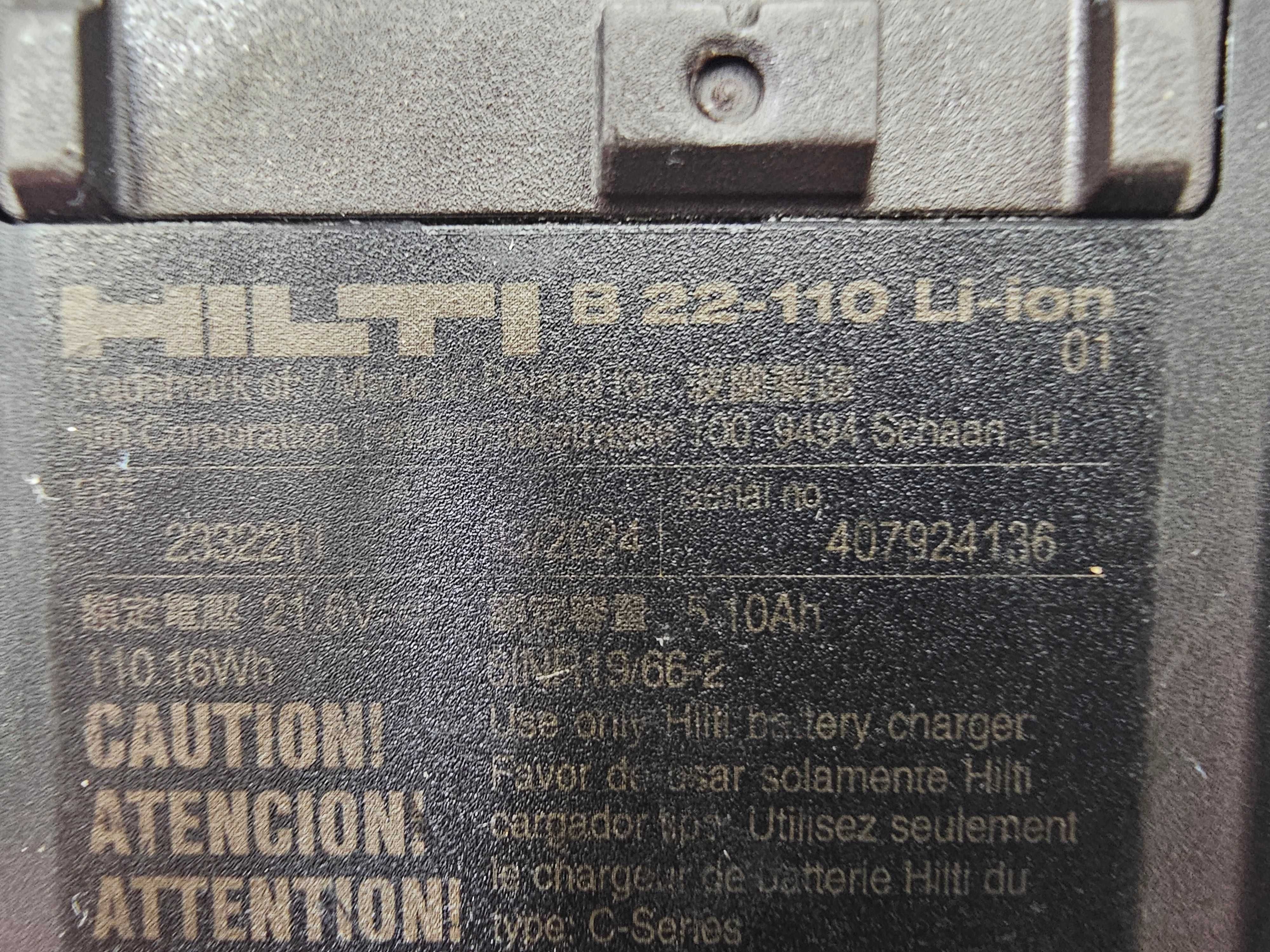 Bateria Akumulator Hilti B22-110 * Komis Madej Gorlice