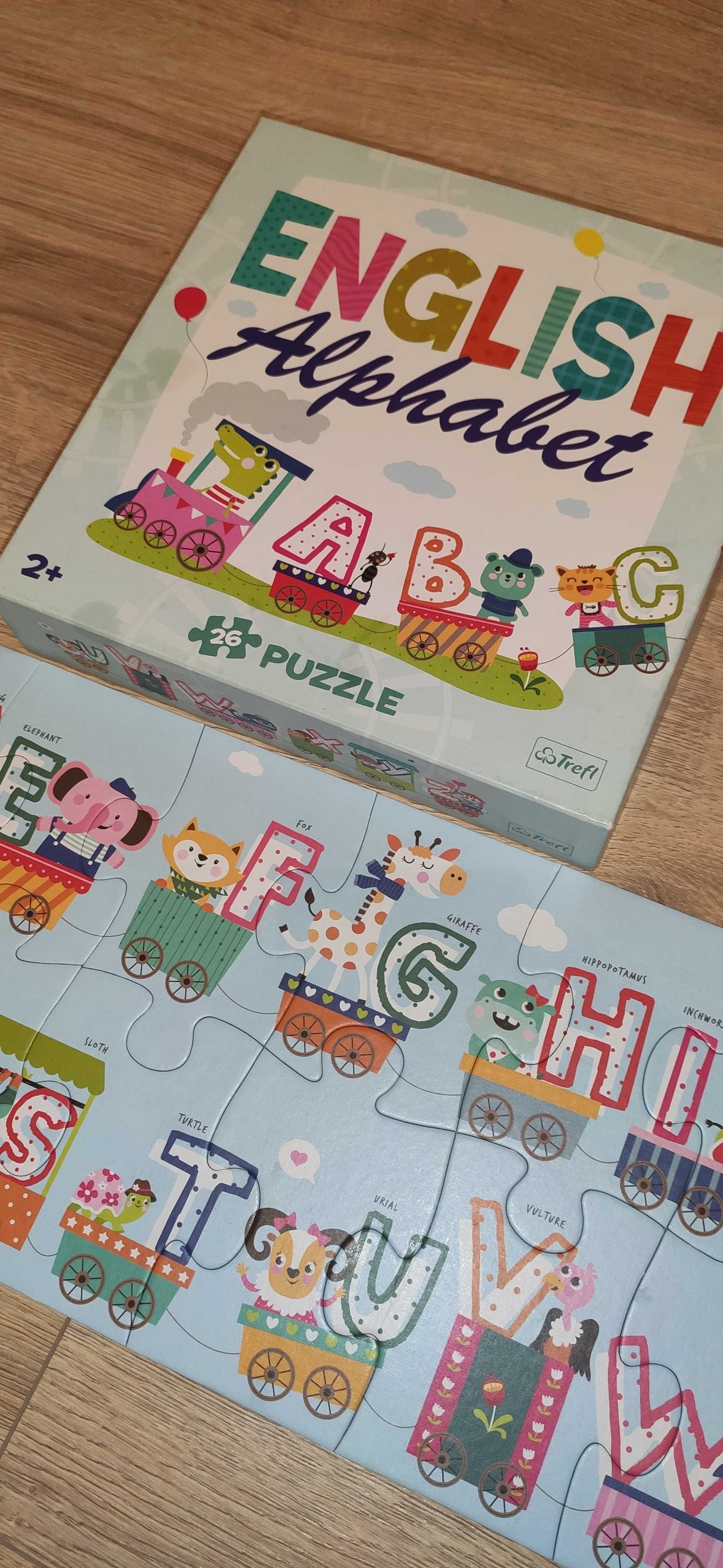 Puzzle trefl alfabet pociąg