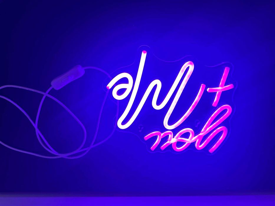 Napis You & Me LED NEON na USB (duży, nowy)
