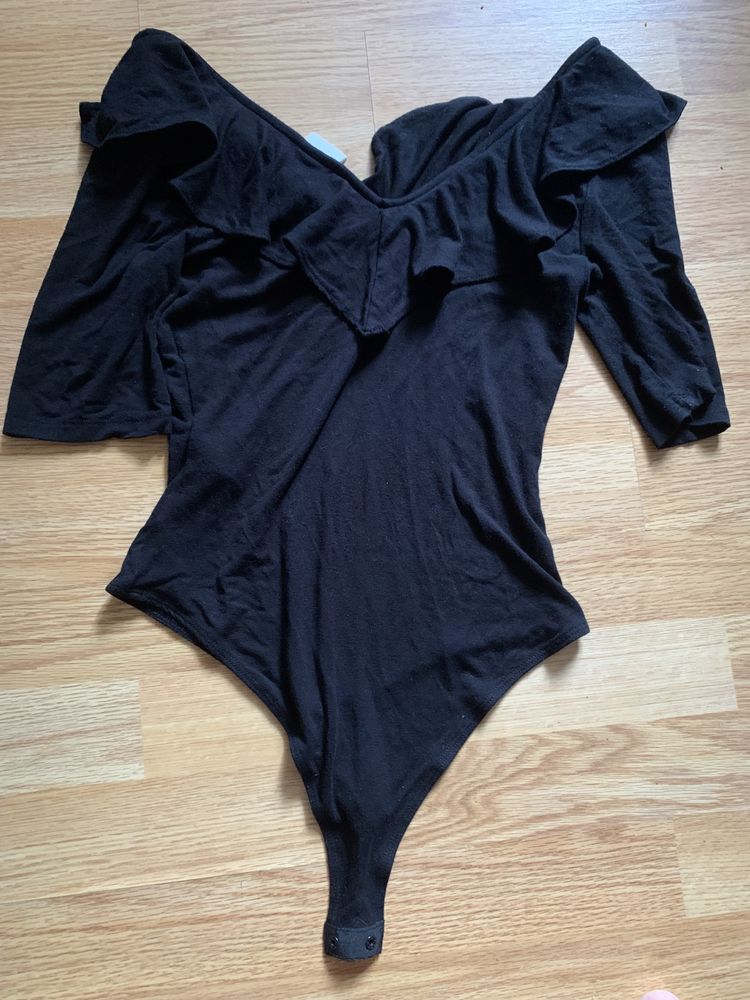 Черное боди вискоза by H₴M XS/S 300 гр