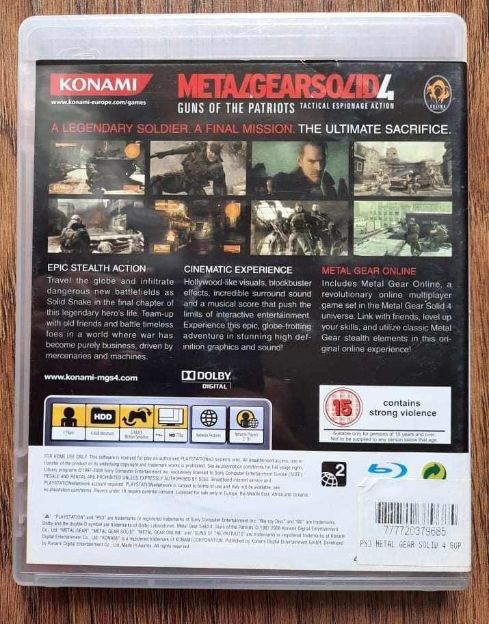 Gra Metal Gear Solid 4 Guns of the Patriots PS3