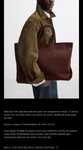 Mala Tote Bag Em Pele LIMITED EDITION Zara NOVO