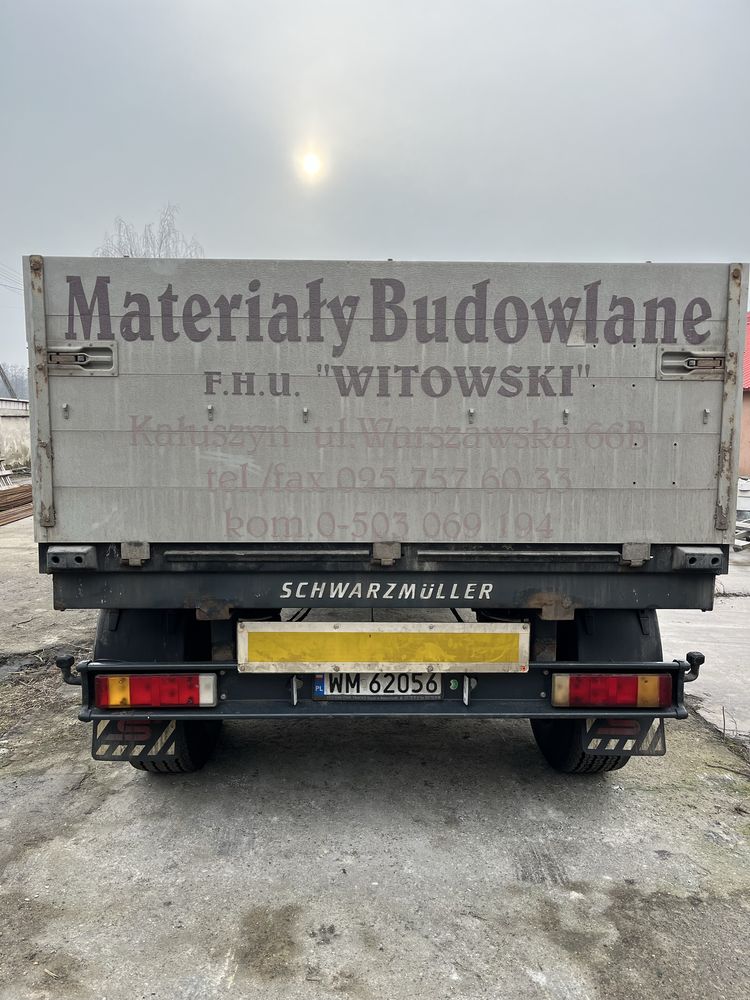 Przyczepa Schwarzmuller budowlanka mało używana 2004 rok