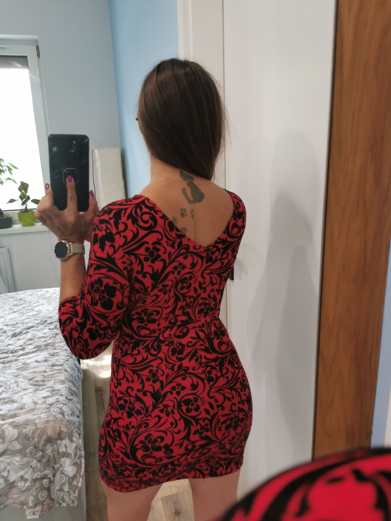 Czerwona mini obcisła Vubu r. S