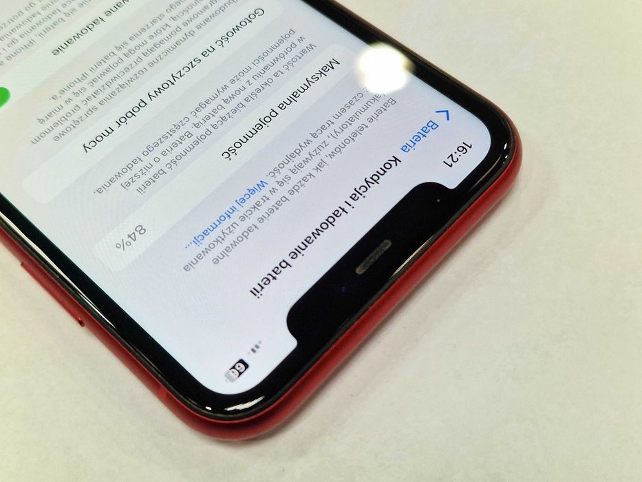 Iphone 11 64GB/ Red/ Czerwony/ BAT 84%/ Grade A-/ Gwarancja