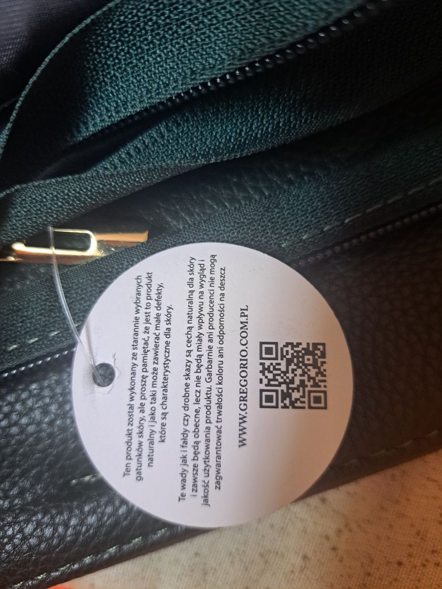 Nowa torebka shopper bag Gregorio skóra ekologiczna