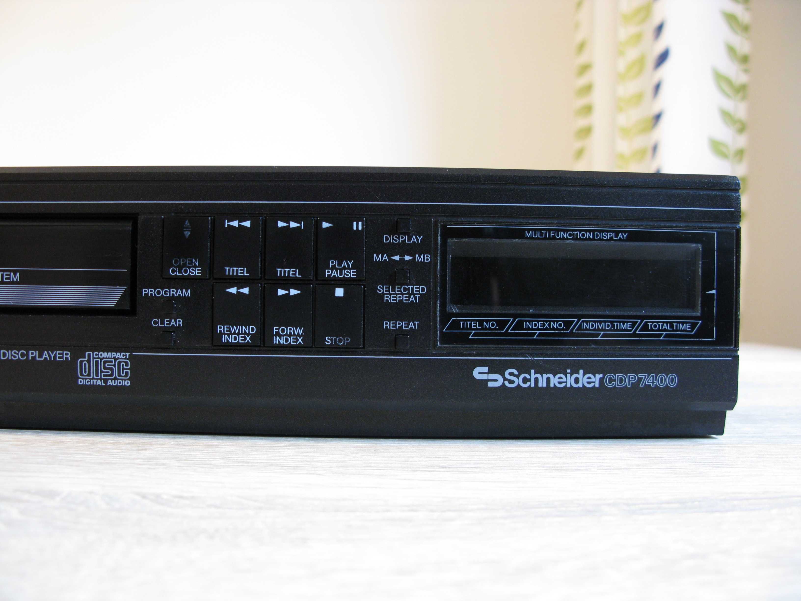 Odtwarzacz Schneider CDP 7400 sony KSS-123A CX20133 jak pioneer