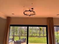 Nowoczesna lampa wisząca 15 punktowa ze szklanymi kloszami