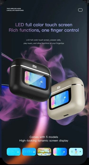 Fones Bluetooth led display MI