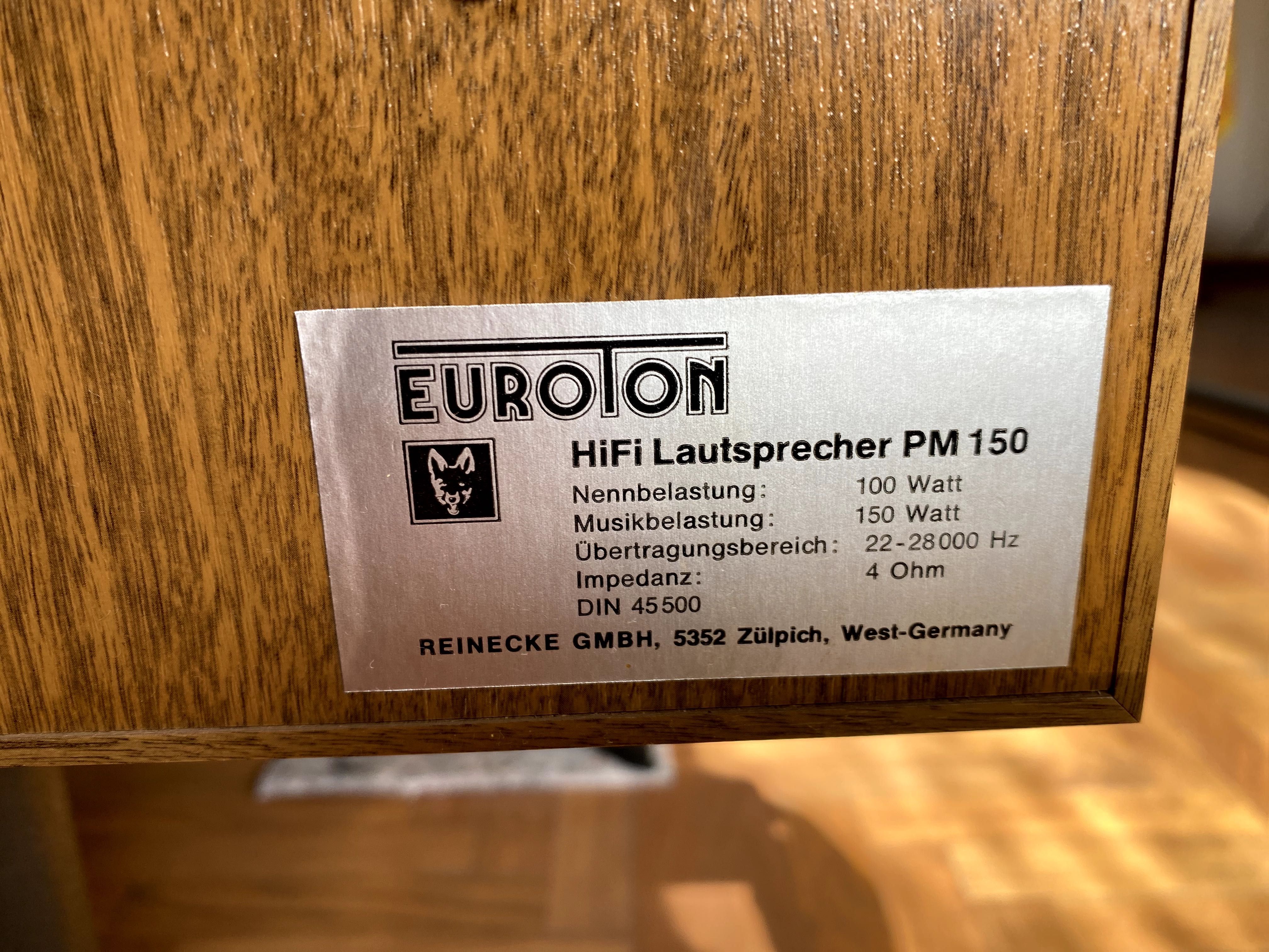 Kolumny Euroton PM-150 efektywność 92-94dB 30 centymetrowy bas