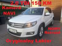 Volkswagen Tiguan 100% Oryginalny Lakier 2,0 150 KM Kamera NAVI Serwisowany