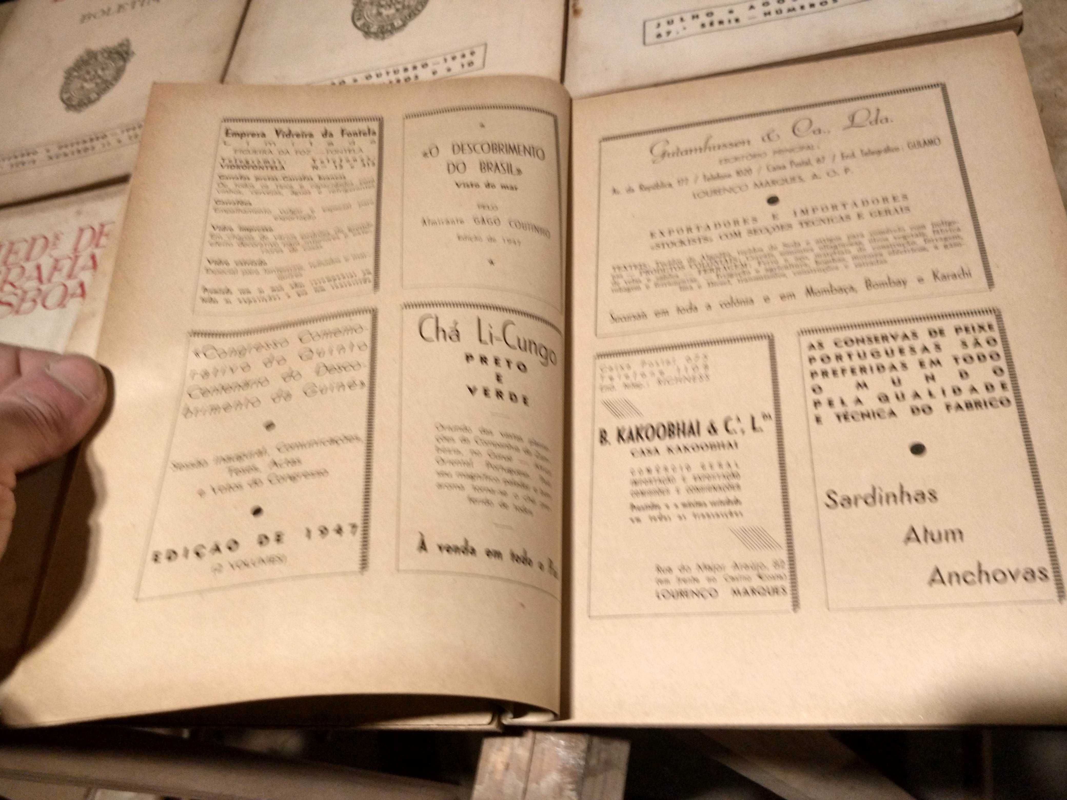 Ano completo de 1949 - fascículos da Sociedade de Geografia de Lisboa