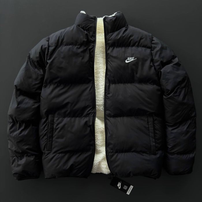 Жіноча двостороння зимова куртка найк унісекс Nike [S,M,L,XL,XXL]