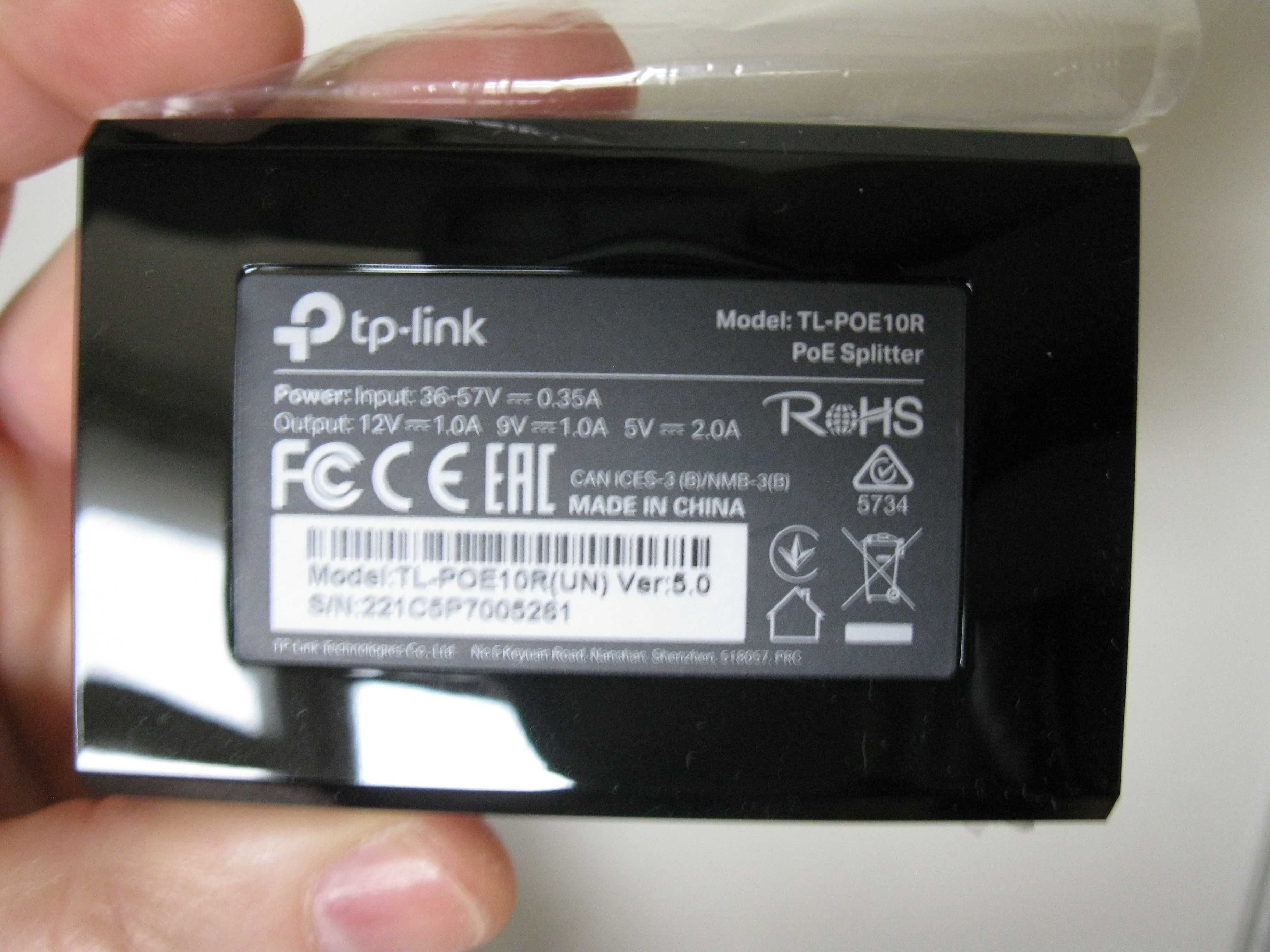 Новый Адаптер POE TP-Link TL-POE10R вроде неисправный