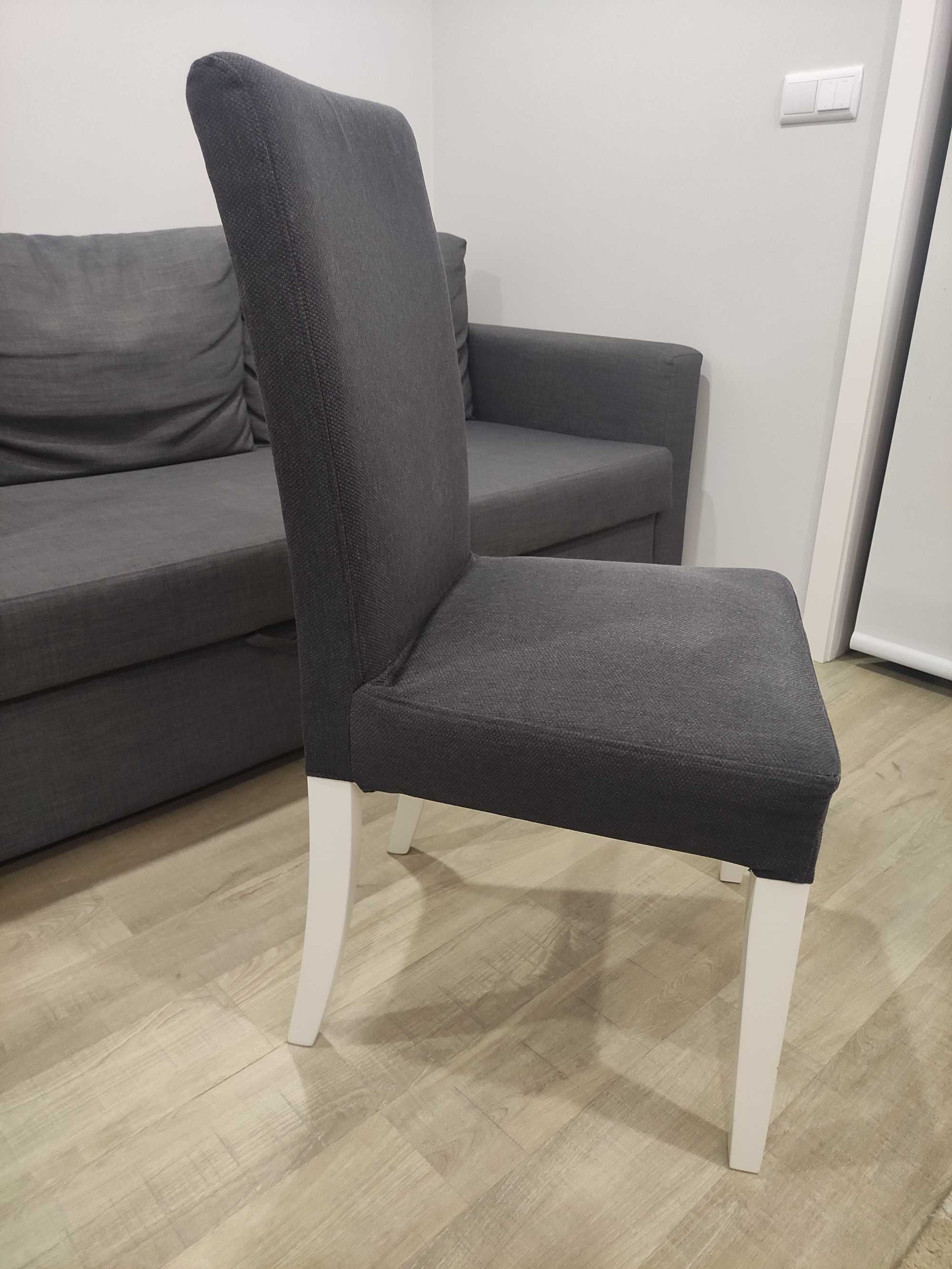 Cadeiras IKEA Henriksdal brancas com capas preta - como novas