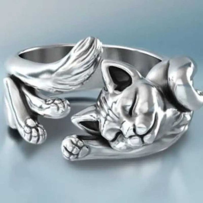 Кольцо с Котом - Элегантное Украшение для Любителей Котов