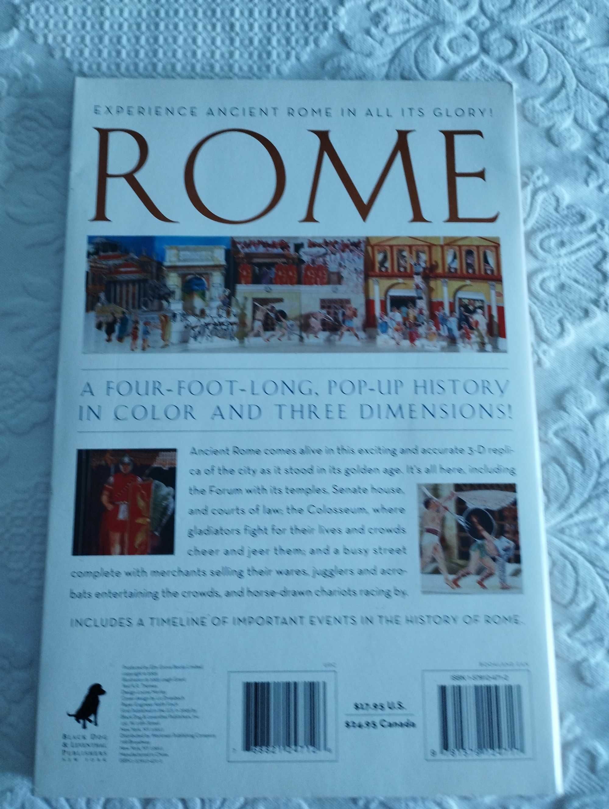 Livro sobre os romanos, em Inglês
